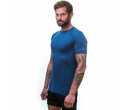 SENSOR MERINO AIR pánské triko kr.rukáv tm.modrá