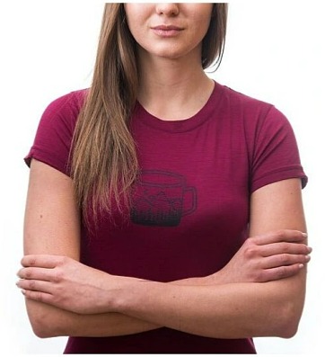 SENSOR MERINO ACTIVE PT MUG dámské triko kr.rukáv lilla