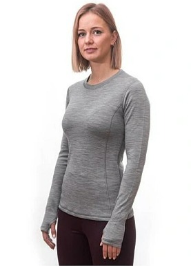 SENSOR MERINO BOLD dámské triko dl.rukáv cool gray