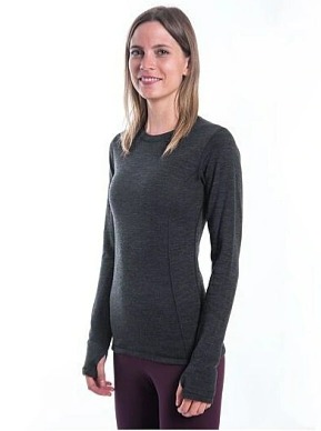 SENSOR MERINO BOLD dámské triko dl.rukáv anthracite gray