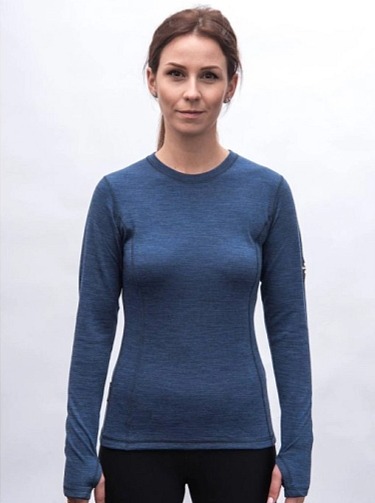 SENSOR MERINO BOLD dámské triko dl.rukáv cool blue