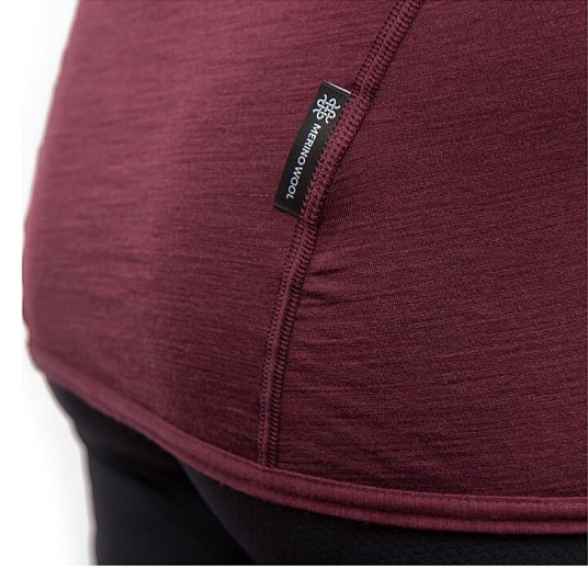 SENSOR MERINO AIR dámské triko bez rukávu port red