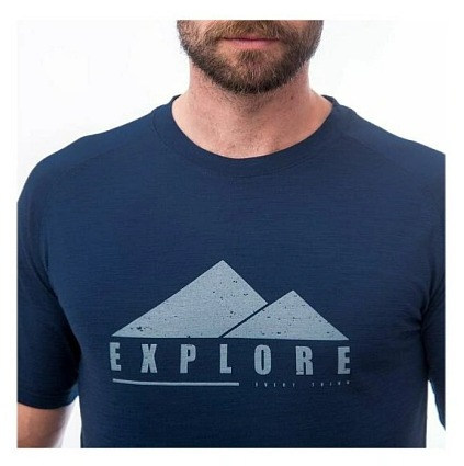 SENSOR MERINO AIR PT EXPLORE pánské triko kr.rukáv tm.modrá