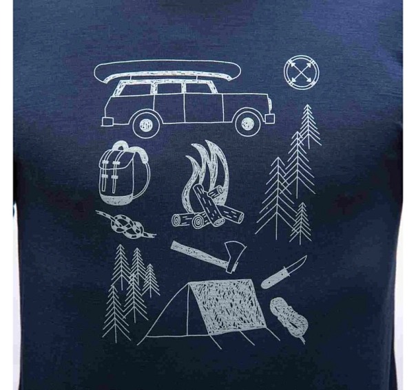 SENSOR MERINO ACTIVE OUTSIDE pánské triko dl.rukáv deep blue