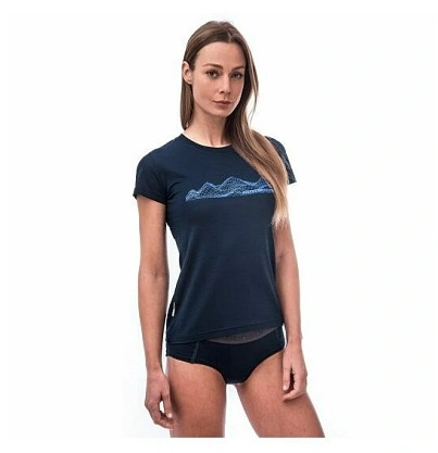 SENSOR MERINO ACTIVE PT MOUNTAINS dámské triko kr.rukáv deep blue