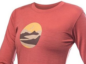 SENSOR MERINO ACTIVE TRIGLAV dámské triko dl.rukáv terracotta