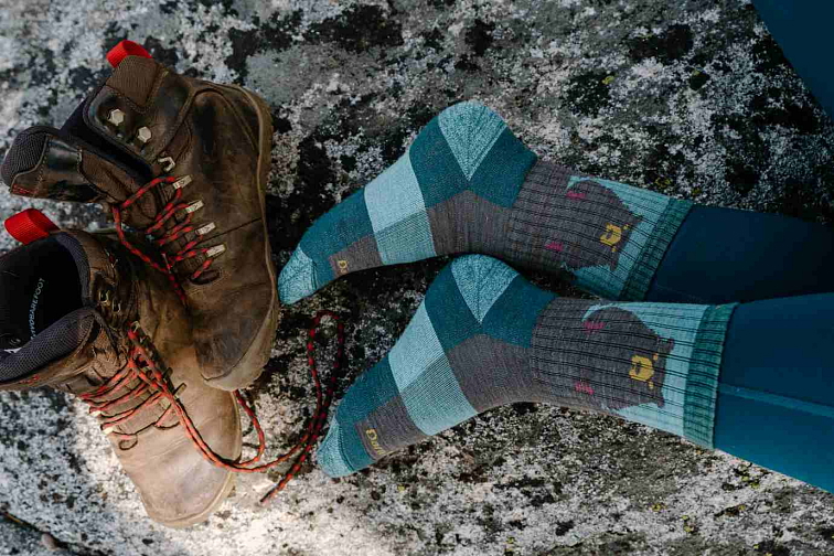 DARN TOUGH Bear Town Micro Crew Lightweight, modrá