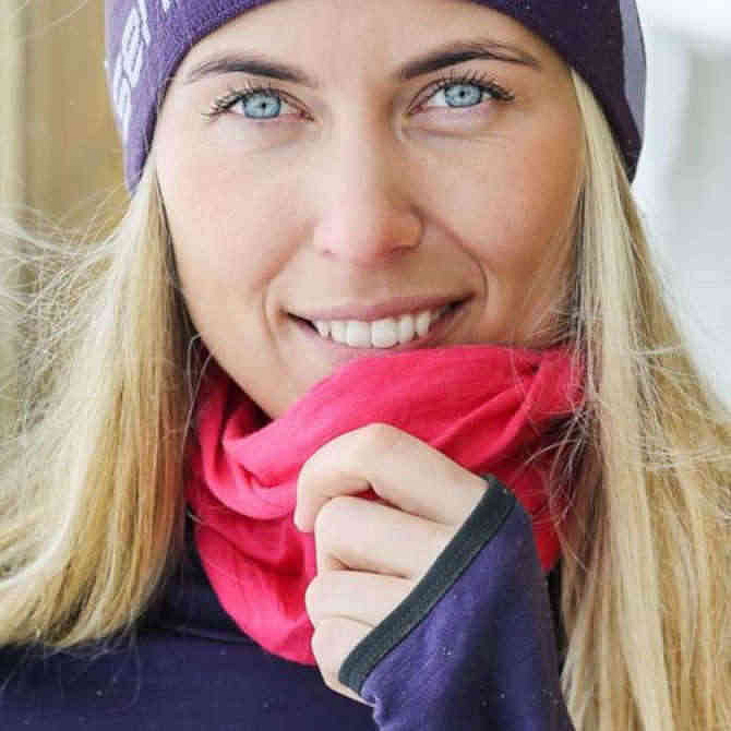 SENSOR TUBE MERINO WOOL multifunkční šátek pruhovaný modrý