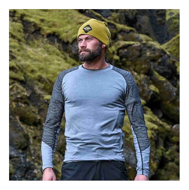 SENSOR MERINO IMPRESS pánské triko dl.rukáv safari/camo
