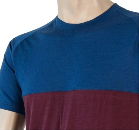 SENSOR MERINO AIR PT pánské triko kr.rukáv černá/modrá/vínová