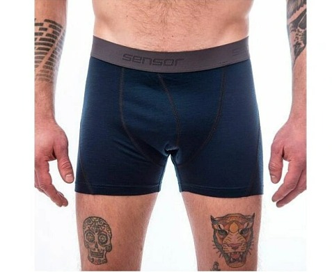 SENSOR MERINO ACTIVE pánské trenky deep blue
