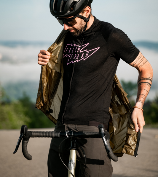 FT MEN'S LITE MERINO JERSEY MERLOT RED