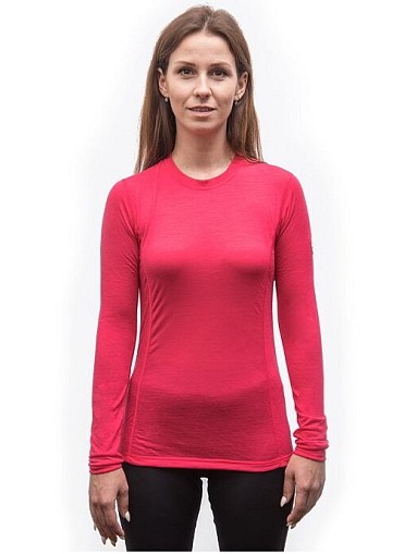 SENSOR MERINO AIR dámské triko dl.rukáv magenta