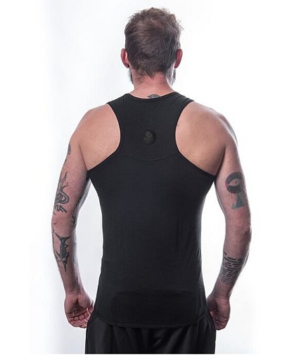 SENSOR MERINO AIR pánské triko bez rukávu černá