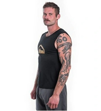 SENSOR MERINO AIR SUMMIT pánské triko bez rukávu černá