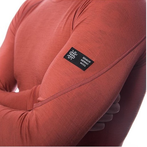 SENSOR MERINO ACTIVE pánské triko dl.rukáv terracotta