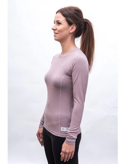 SENSOR MERINO DF dámské triko dl.rukáv mystic violet