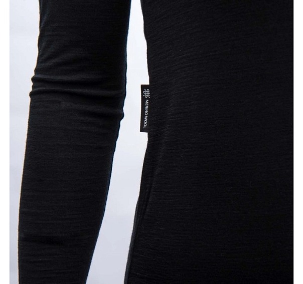 SENSOR MERINO AIR dámské body dl.rukáv černá