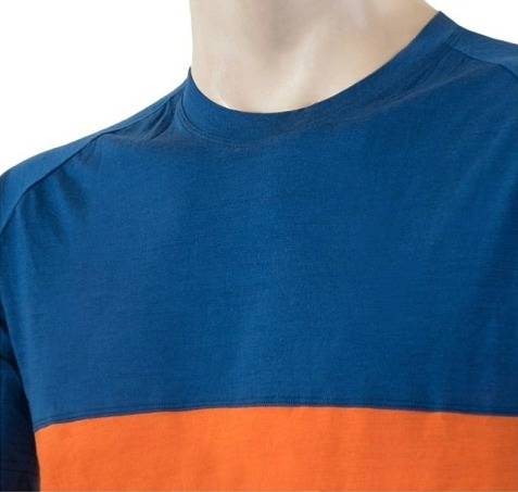 SENSOR MERINO AIR PT pánské triko kr.rukáv modrá/oranžová