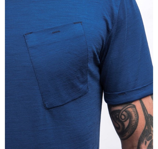 SENSOR MERINO AIR traveller pánské triko kr.rukáv tm.modrá