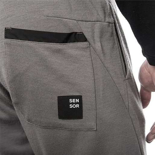 SENSOR MERINO UPPER traveller pánské kalhoty, šedá