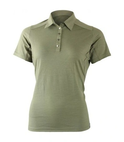 LASTING dámská merino polo košile ALISA zelená