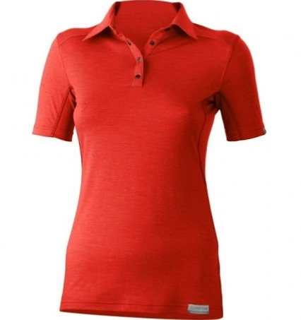 LASTING dámská merino polo košile ALISA červená