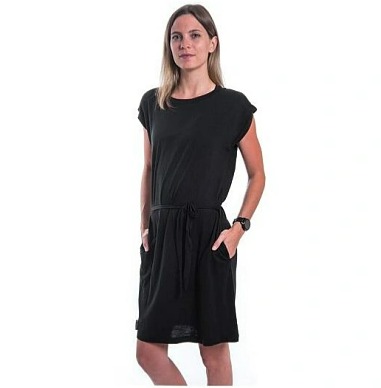 SENSOR MERINO ACTIVE DÁMSKÉ ŠATY černá