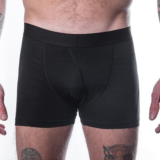 SENSOR MERINO AIR pánské trenky černá