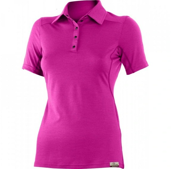 LASTING dámská merino polo košile ALISA růžová