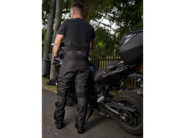Zkrácené kalhoty na motorku TXR Rival černé