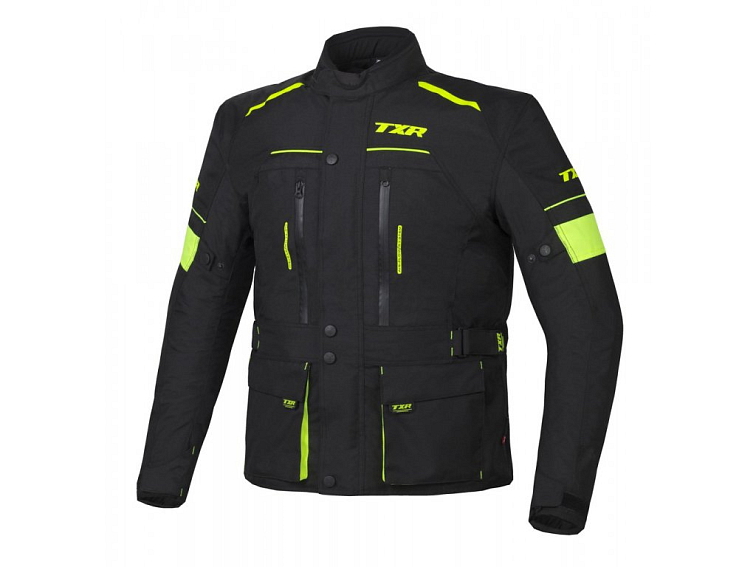 Bunda na motorku TXR Visper černo-fluo žlutá
