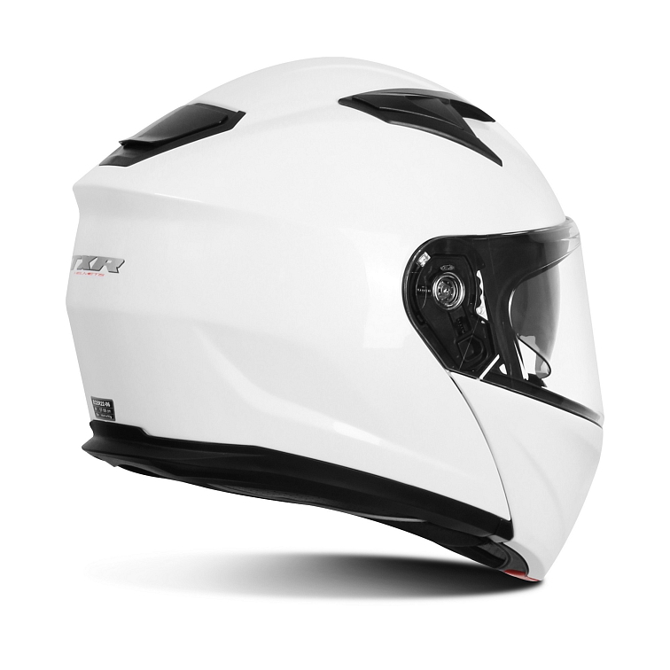 Výklopná přilba na motorku TXR Rival perleťově bílá