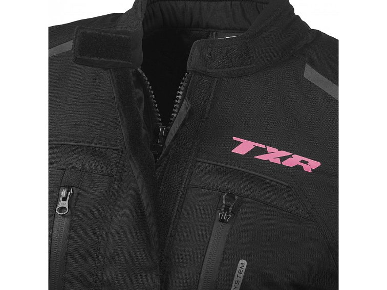 Dámská bunda na motorku TXR Visper černo-růžová