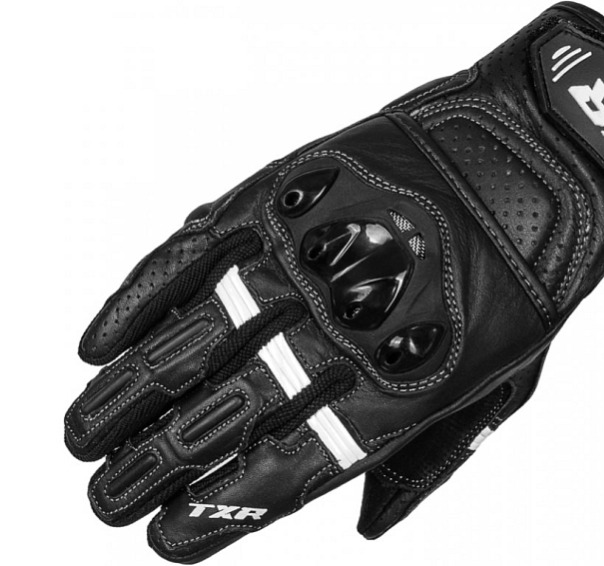 Rukavice na motorku TXR Hyper černo-bílé