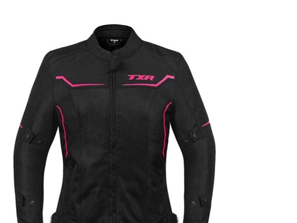Dámská bunda na motorku TXR Aero černo-růžová