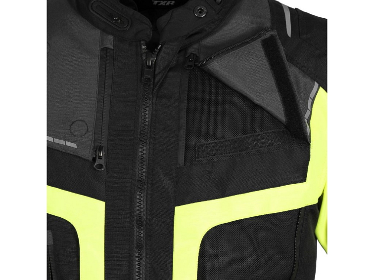 Bunda na motorku TXR Tracer černo-šedo-fluo žlutá