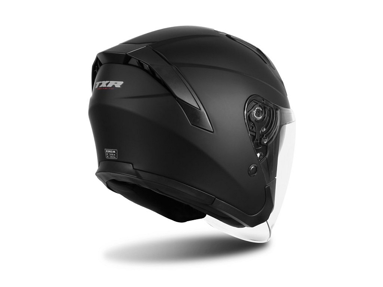 Nyitott motoros sisak TXR City matt fekete