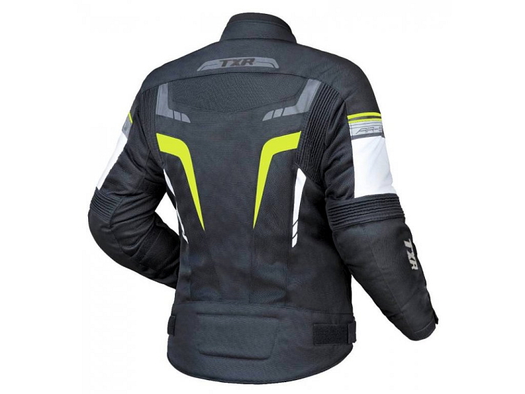 Dámská bunda na motorku TXR Alpine černo-fluo žlutá