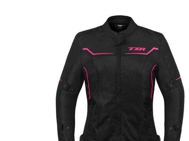 Dámská bunda na motorku TXR Aero černo-růžová