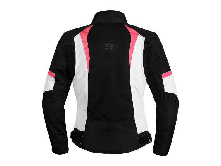 Dámská bunda na motorku TXR Kiara černo-bílo-růžová
