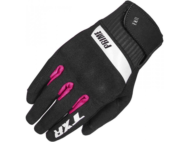 Dámské rukavice na motorku TXR Prime černo-růžové