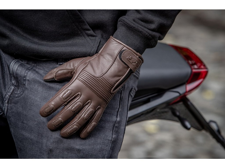 Rukavice na motorku TXR Ranger tmavě hnědé