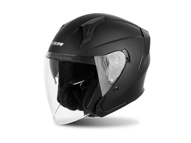 Nyitott motoros sisak TXR City matt fekete