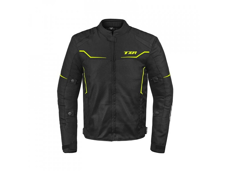 Bunda na motorku TXR Aero černo-fluo žlutá