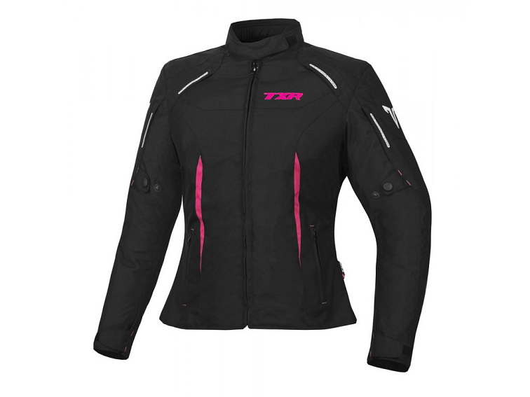 Dámská bunda na motorku TXR Elisa černo-růžová