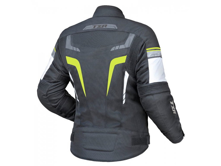 Bunda na motorku TXR Alpine černo-fluo žlutá