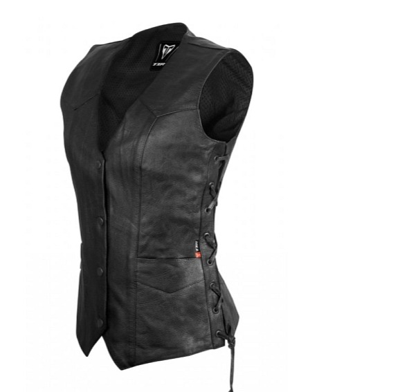 Dámská kožená vesta na motorku TXR Highway