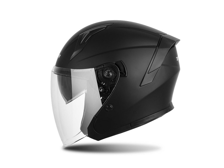 Nyitott motoros sisak TXR City matt fekete