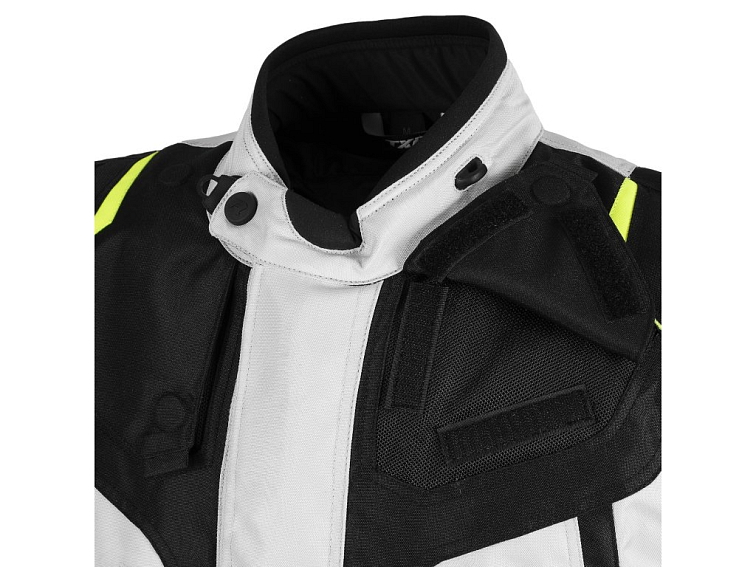 Bunda na motorku TXR Expedition černo-šedo-fluo žlutá